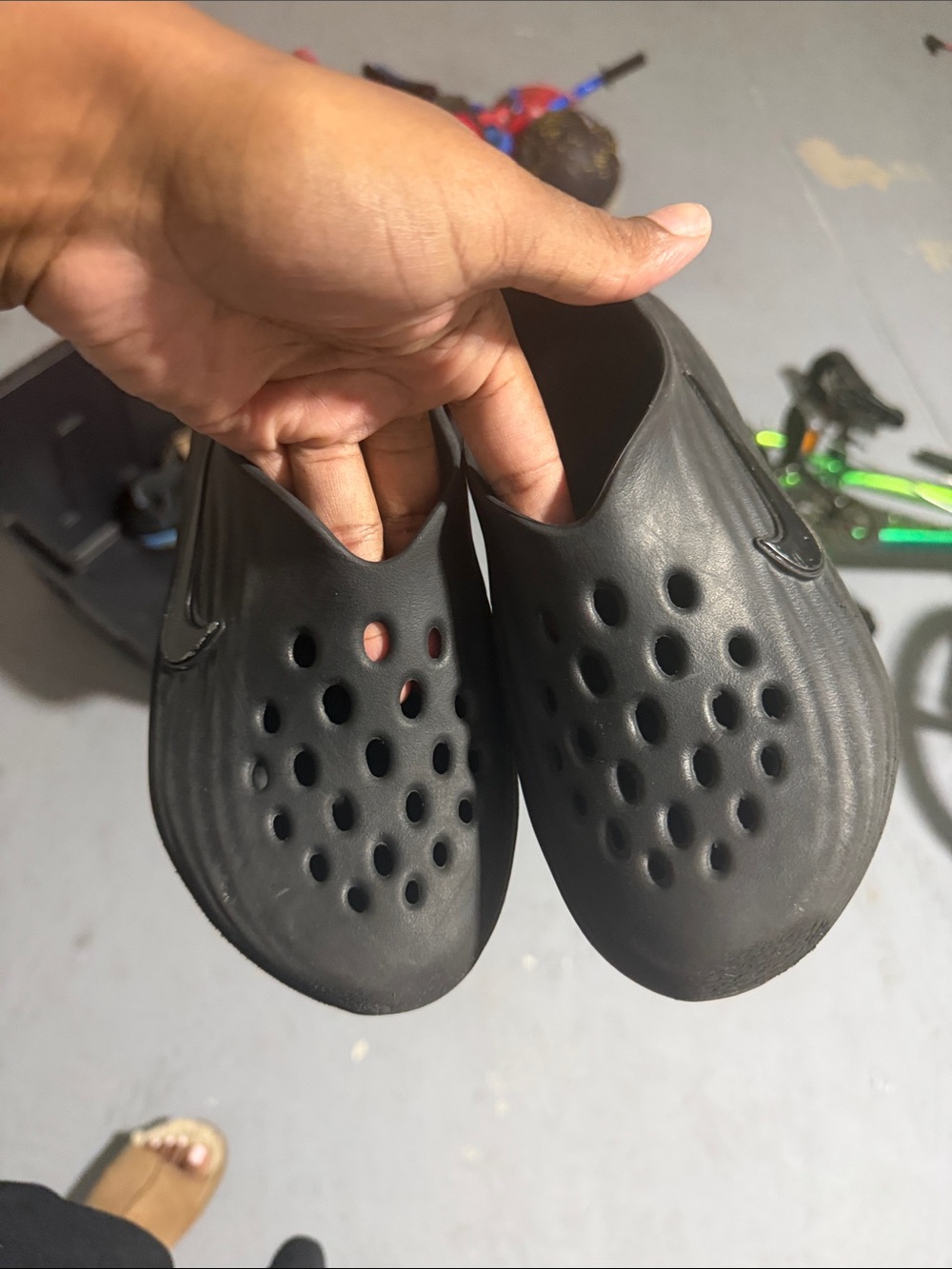 Nike Kids Black Water-Ready Slip-On Clog